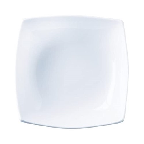 PLATO HONDO LUMINARC QUADRATO BLANCO 20CMS